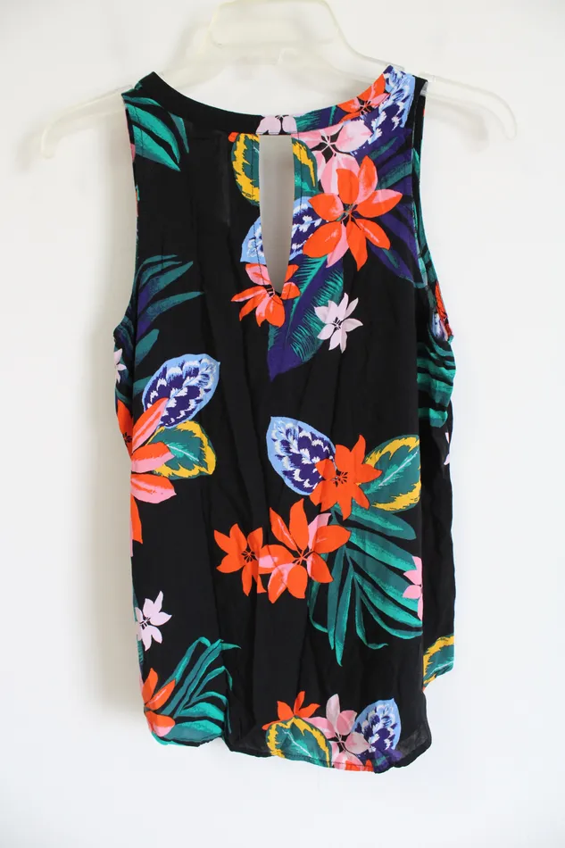 Old Navy Rings Old Navy Black Tropical Tank S