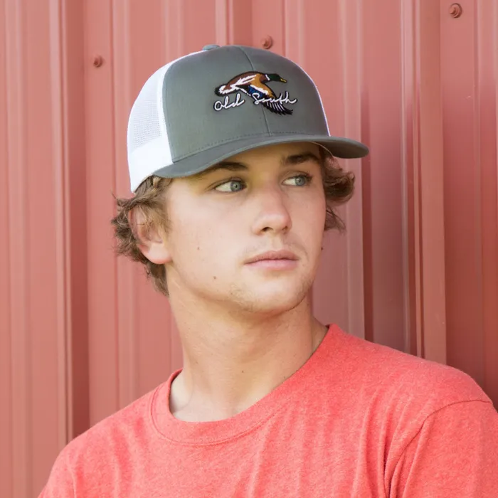 Old South Apparel Earrings Flying Mallard Trucker Hat