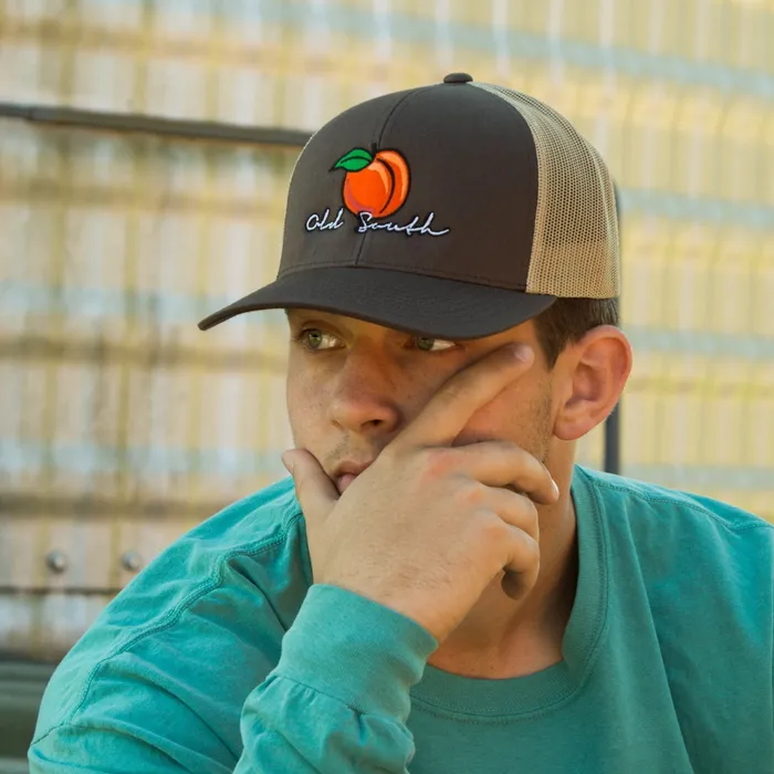 Old South Apparel Earrings Peach Trucker Hat
