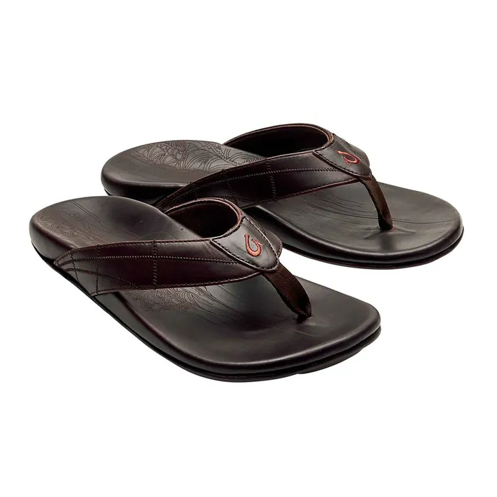 OluKai Hokulea Kia Sandals Brown OLUKAI Earrings