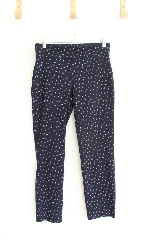 Orvis Rings Orvis Navy White Floral Pants 6
