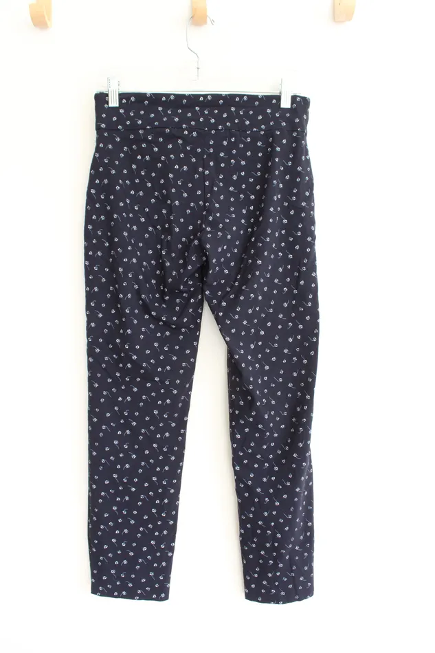 Orvis Rings Orvis Navy White Floral Pants 6
