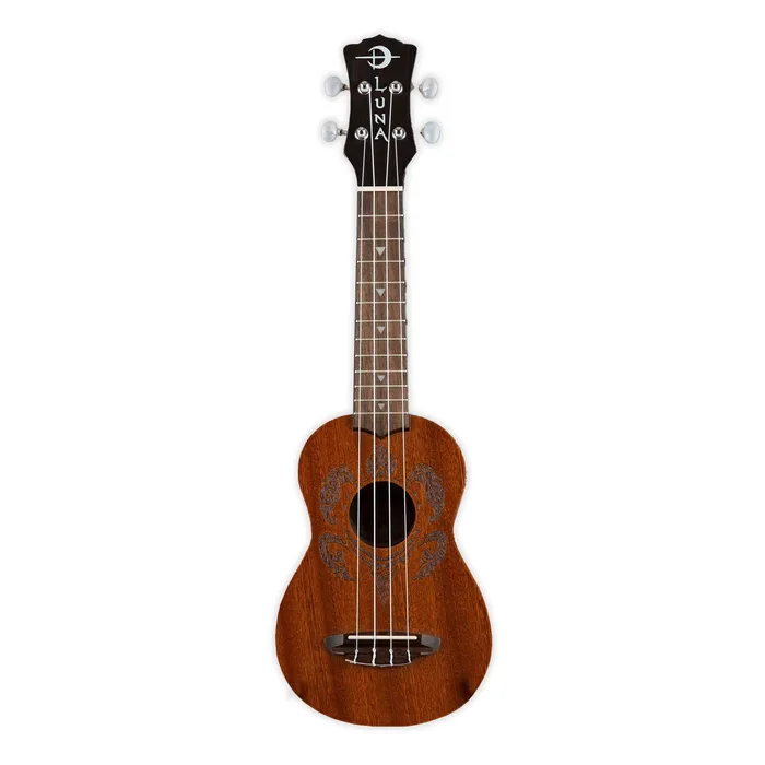 OUTTHERES Earrings Luna Honu Tribal Turtle Mahogany Soprano Ukulele