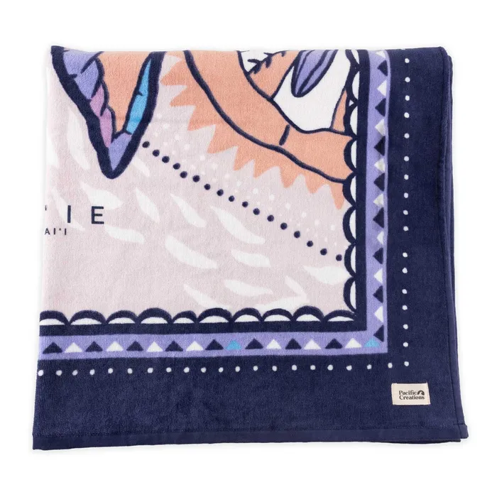 Pacific Creations Sea Turtle Cotton Beach Towel TANKSTREAM Earrings