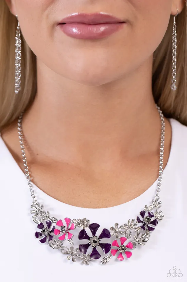 Paparazzi Accessories Earrings Blooming Practice Purple