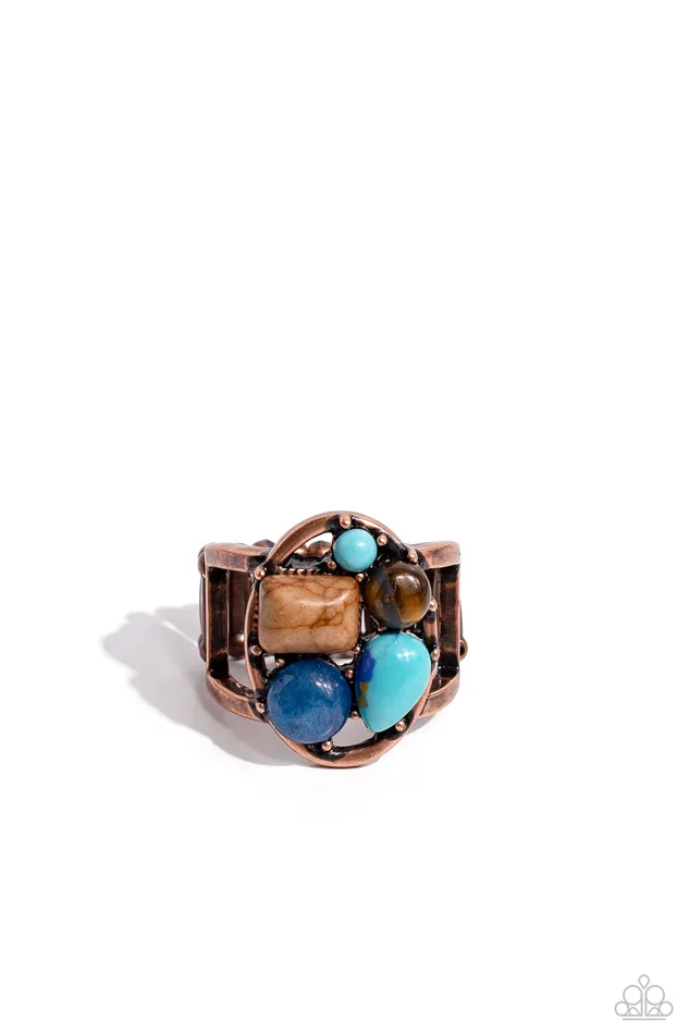 Paparazzi Accessories Earrings Crafted Collection Copper