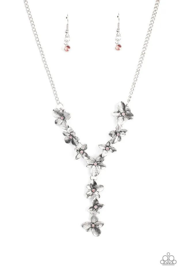 Paparazzi Accessories Earrings Fairytale Meadow Pink