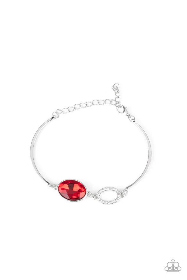 Paparazzi Accessories Earrings Glamorous Glow Red