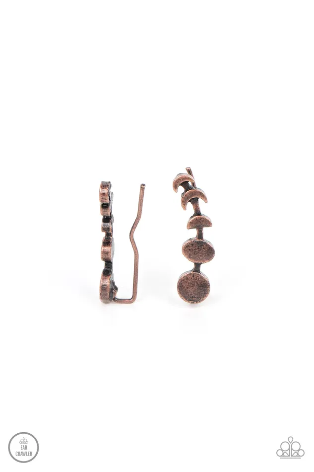 Paparazzi Accessories Earrings Its Just a Phase Copper