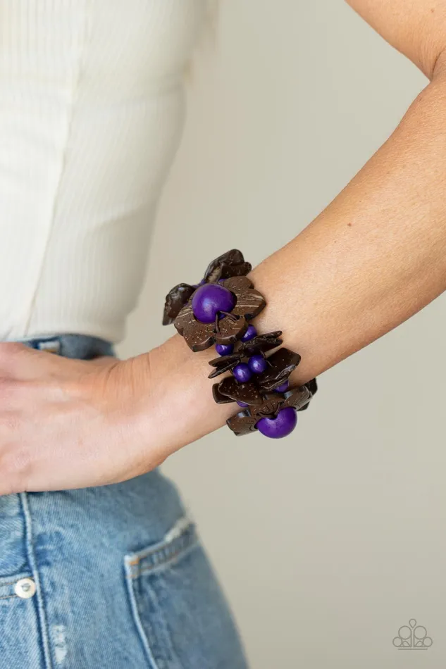 Paparazzi Accessories Earrings Mediterranean Mangrove Purple