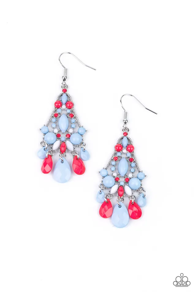 Paparazzi Accessories Earrings STAYCATION Home Multi