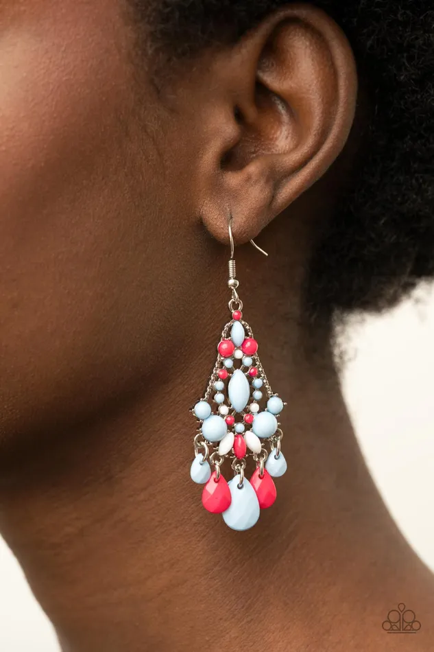 Paparazzi Accessories Earrings STAYCATION Home Multi