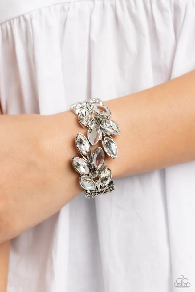 Paparazzi Accessories Luminous Laurels White Rings