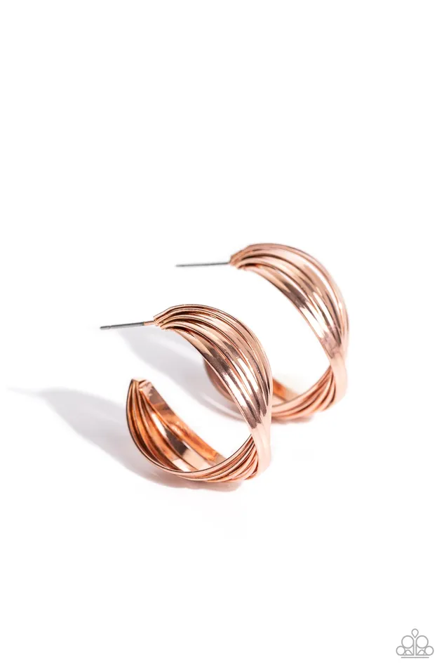 Paparazzi Accessories Necklaces Curvy and Worthy Copper