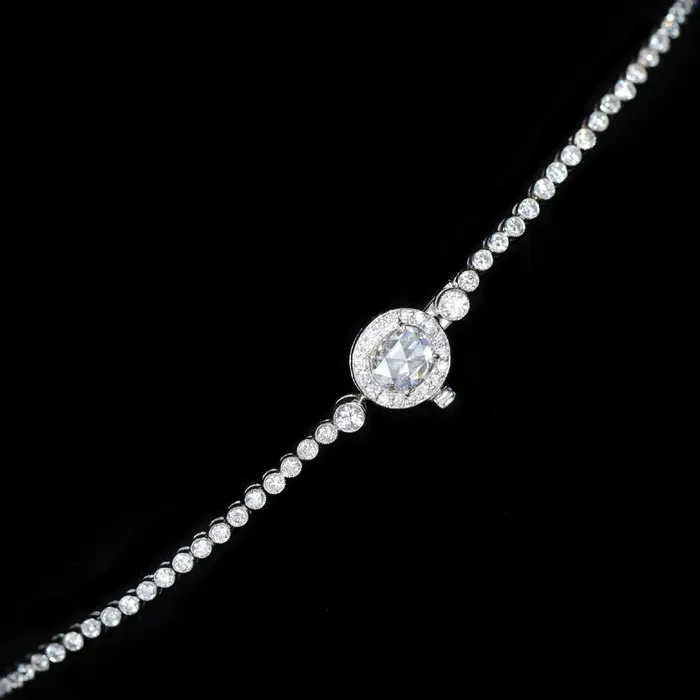 Paragon Mills Bracelets Estate 18K White Gold 150 CTW Diamond Bezel Bracelet 75 Paragon Mills Bracelets Estate 18K White Gold 150 CTW Diamond Bezel Bracelet 75