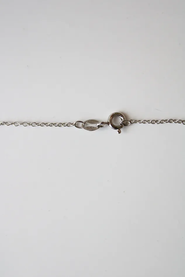 Pave Heart Sterling Silver Necklace Jubilee Thrift Necklaces