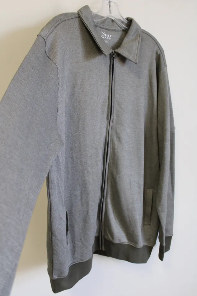 PBX Pro Olive Green Zip Up Jacket L PBX Earrings