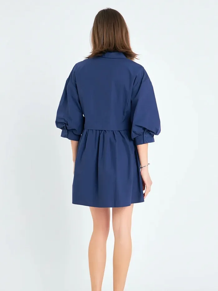 Penny Puff Sleeve Dress 27 August Apparel IncEnglish FactoryEndless Rose Earrings