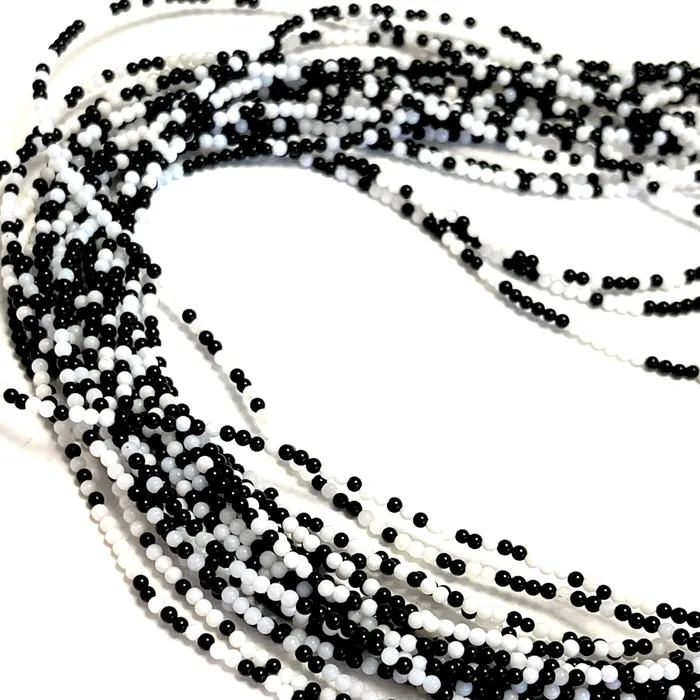 Peppy Beads 2mm BlackWhite Agate Smooth Round Gemstone Beads 174 Beads Rings