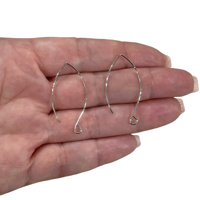 Peppy Beads 6 Pcs Rhodium Plated Marquise Earring Wires Drop Earring Hoops 35mm Earring Blanks Earrings Peppy Beads 6 Pcs Rhodium Plated Marquise Earring Wires Drop Earring Hoops 35mm Earring Blanks Earrings