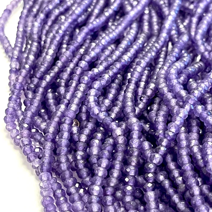 Peppy Beads Amethyst Jade 4mm Faceted Rondelle Amethyst Jade BeadsGemstone BeadsNatural Gemstone Necklaces Peppy Beads Amethyst Jade 4mm Faceted Rondelle Amethyst Jade BeadsGemstone BeadsNatural Gemstone Necklaces