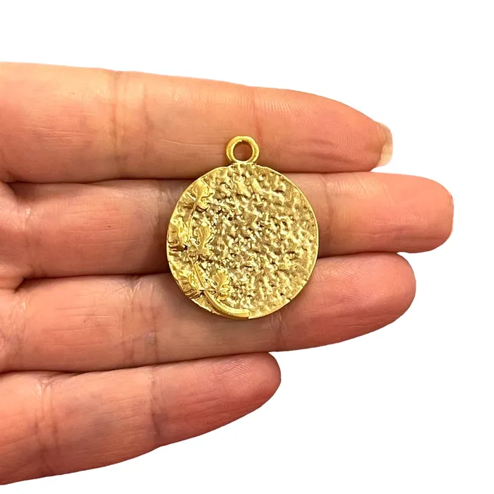Peppy Beads Charm Necklaces 24Kt Matte Gold Plated Flower Charm Gold Flower Charm Peppy Beads Charm Necklaces 24Kt Matte Gold Plated Flower Charm Gold Flower Charm