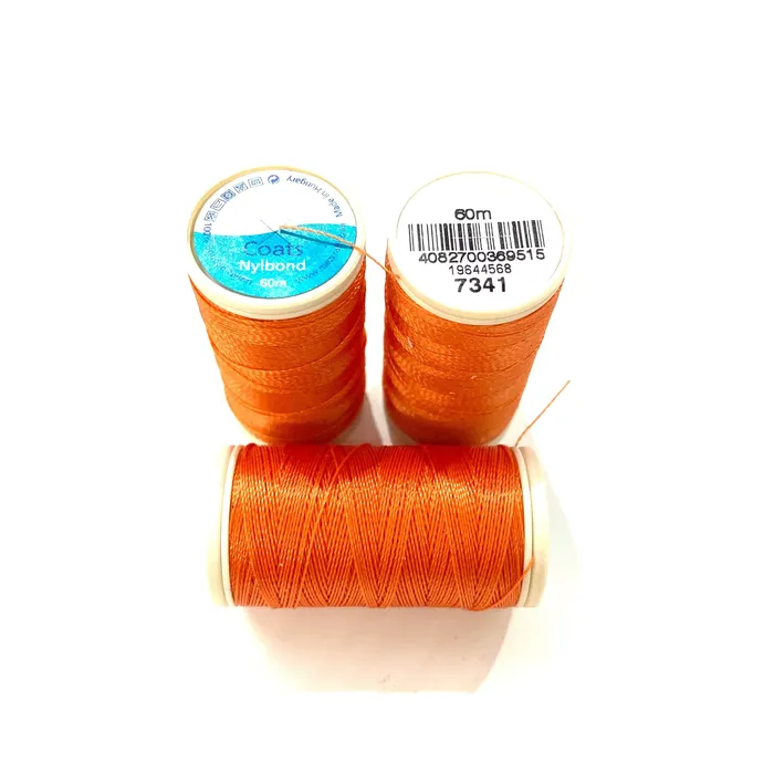 Peppy Beads Coats Nylbond extra strong beading thread 60mt orange 7341 Earrings Peppy Beads Coats Nylbond extra strong beading thread 60mt orange 7341 Earrings