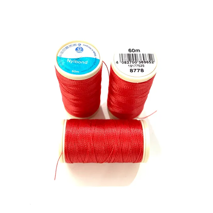 Peppy Beads Coats Nylbond extra strong beading thread 60mt red 8778 Earrings