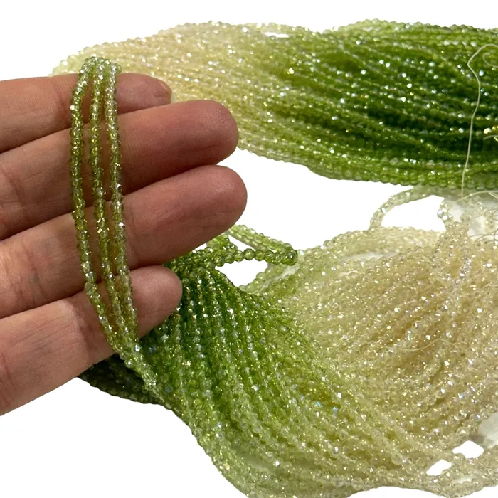 Peppy Beads Earrings 1mm Crystal rondelle beads strand 160 pcs PBC1C75