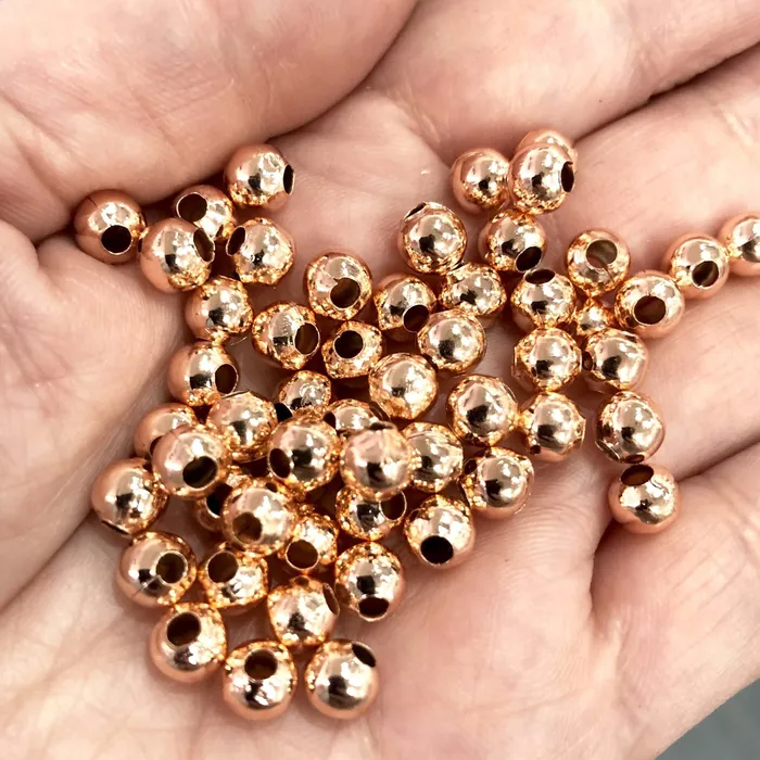 Peppy Beads Earrings 20 Rose Gold Spacer Balls Rose Gold Spacer Beads 6 mm Balls Rose Gold Plated Spacer Beads20 Pieces in a pack Peppy Beads Earrings 20 Rose Gold Spacer Balls Rose Gold Spacer Beads 6 mm Balls Rose Gold Plated Spacer Beads20 Pieces in a pack