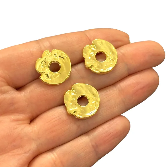 Peppy Beads Earrings 24Kt Gold Plated Authentic Charms 3 pcs in a pack