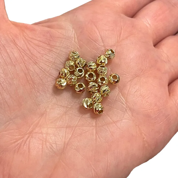 Peppy Beads Earrings 24Kt Gold Plated Laser Cut 5mm Spacer Beads 24Kt Gold Plated 5mm Dorica Spacer Beads 20 beads in a pack Peppy Beads Earrings 24Kt Gold Plated Laser Cut 5mm Spacer Beads 24Kt Gold Plated 5mm Dorica Spacer Beads 20 beads in a pack