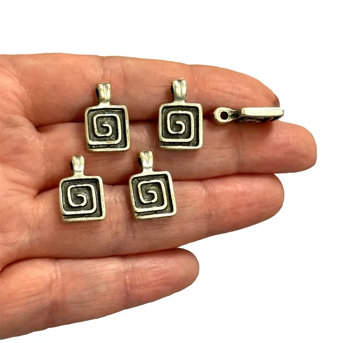 Peppy Beads Earrings Antique Silver Plated Authentic Charms 5 pcs in a pack