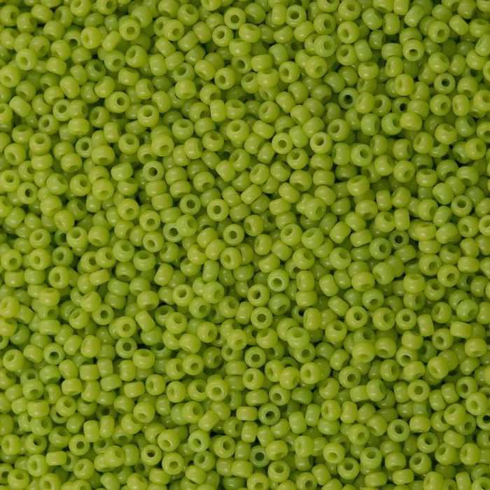 Peppy Beads Earrings Miyuki Seed Beads 150 0416 Opaque Chartreuse