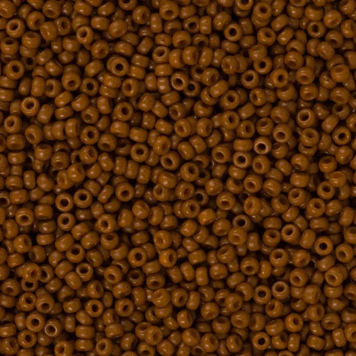 Peppy Beads Earrings Miyuki Seed Beads 150 Duracoat Opaque Sienna 4459