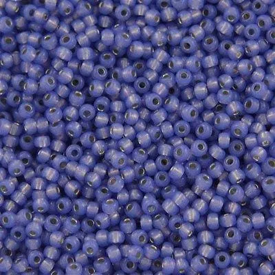 Peppy Beads Earrings Miyuki Seed Beads 80 Dyed Violet SL Alabaster 0649