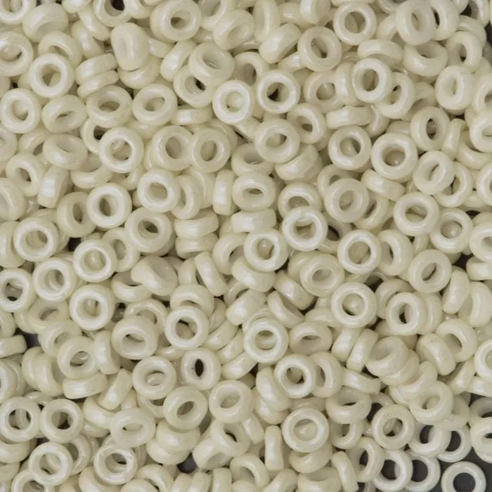 Peppy Beads Earrings Miyuki Spacer Beads 3x1mm Opaque Limestone Luster 0600