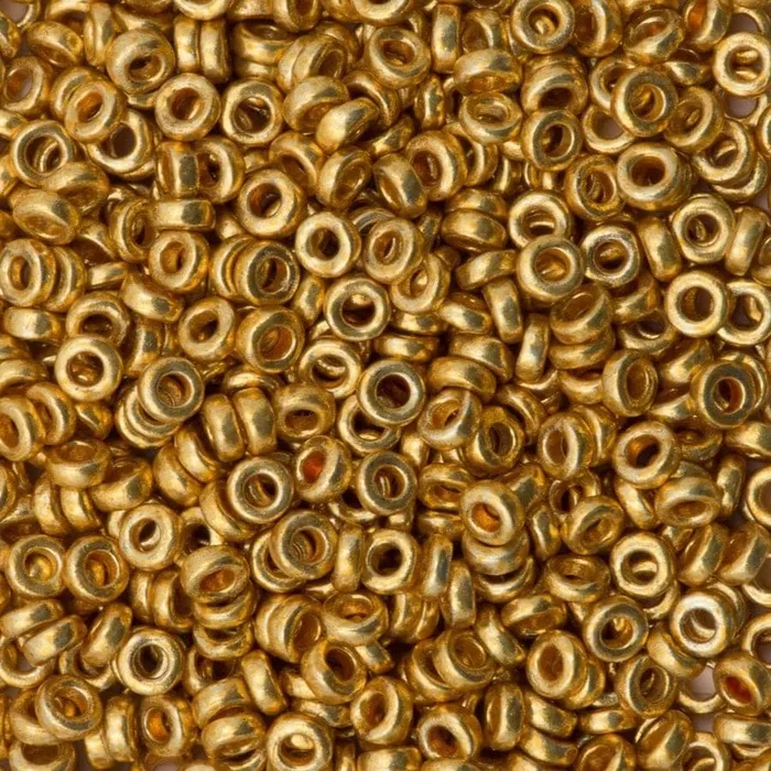 Peppy Beads Miyuki Spacer Beads 22x1mm Duracoat Galvanized Gold 4202 PreStyled Sets Peppy Beads Miyuki Spacer Beads 22x1mm Duracoat Galvanized Gold 4202 PreStyled Sets