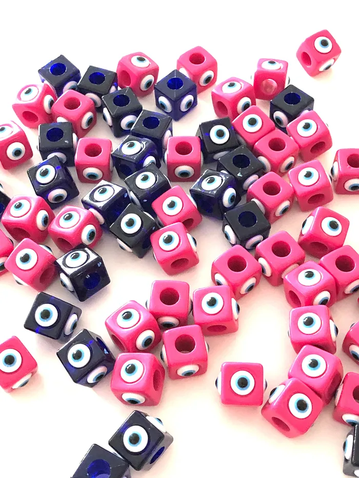 Peppy Beads Necklaces Large Hole Evil Eye Resin Beads 15mm Beads 7mm Hole 5 Beads in a Pack Peppy Beads Necklaces Large Hole Evil Eye Resin Beads 15mm Beads 7mm Hole 5 Beads in a Pack