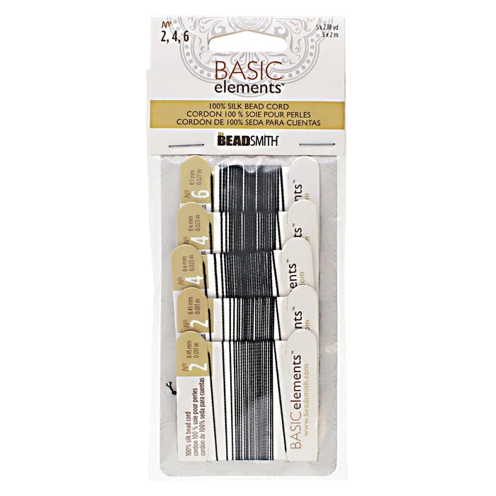 Peppy Beads Necklaces Silk Thread 100 Silk Bead Cord With Needle5X2 Meter Assorted Pack CHSBKASST Peppy Beads Necklaces Silk Thread 100 Silk Bead Cord With Needle5X2 Meter Assorted Pack CHSBKASST