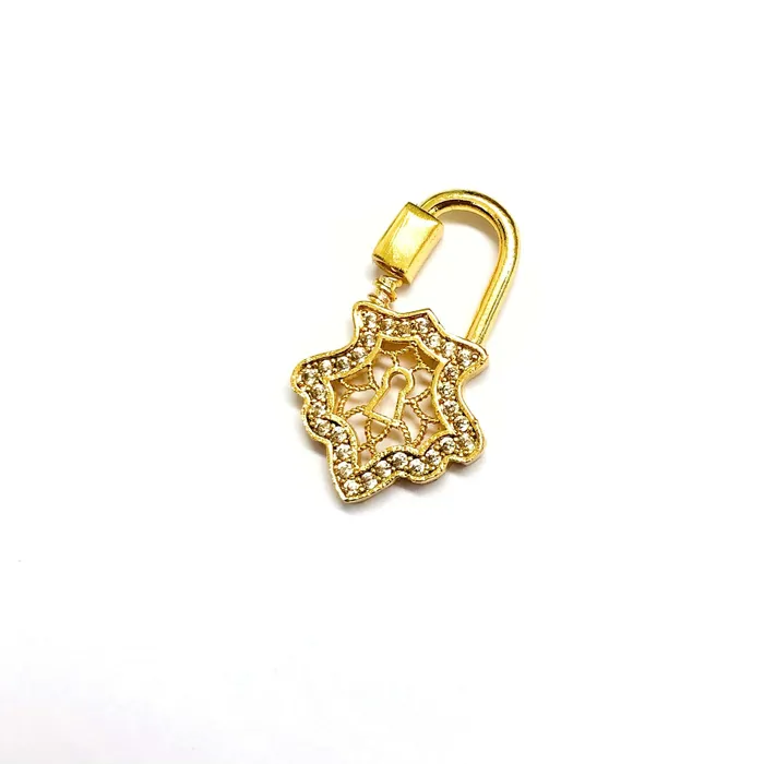 Peppy Beads PreStyled Sets 24Kt Gold Plated Brass Carabiner Clasp Micro Pave Carabiner Screw Clasp Peppy Beads PreStyled Sets 24Kt Gold Plated Brass Carabiner Clasp Micro Pave Carabiner Screw Clasp