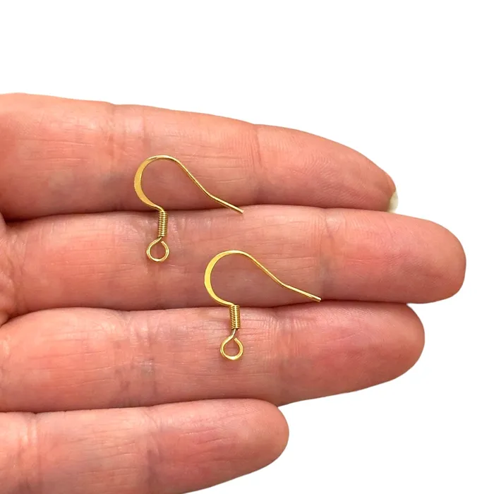 Peppy Beads Stainless Steel 24Kt Gold Plated Earrings Gold Earring Wires Earrings Peppy Beads Stainless Steel 24Kt Gold Plated Earrings Gold Earring Wires Earrings