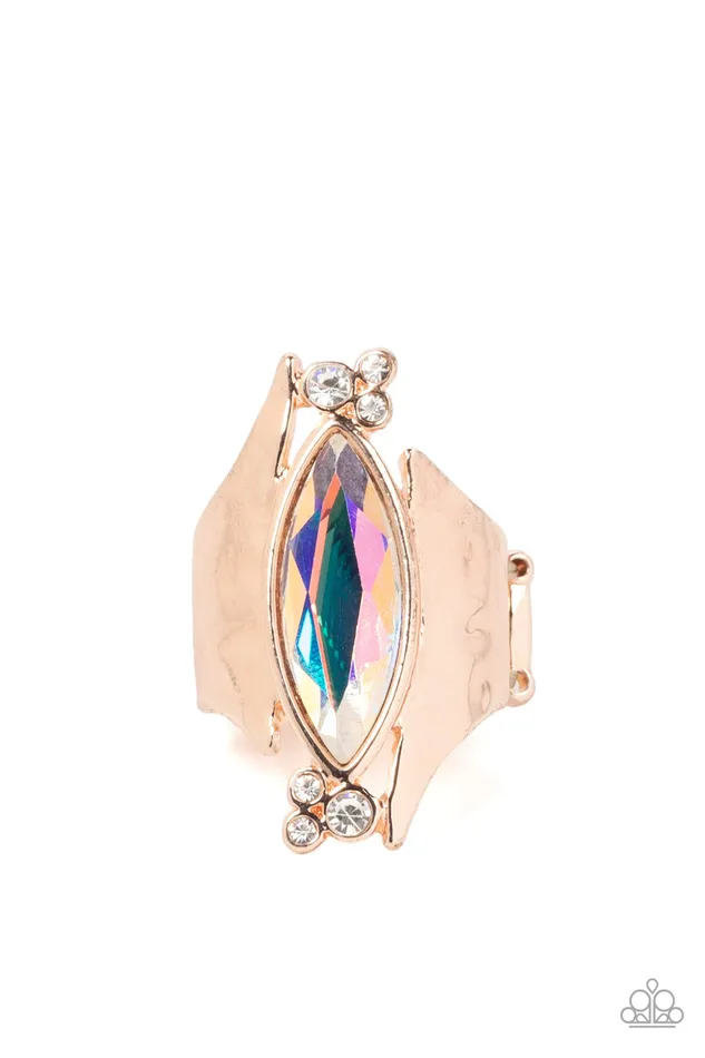 Planetary Paradise Rose Gold Paparazzi Accessories Earrings
