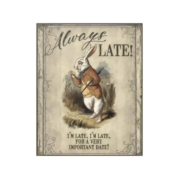 Portraits by NC Always Late Vintage Satin Posters 210gsm Earrings