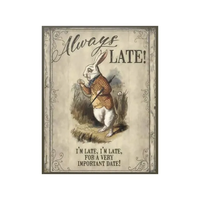 Portraits by NC Always Late Vintage Satin Posters 210gsm Earrings