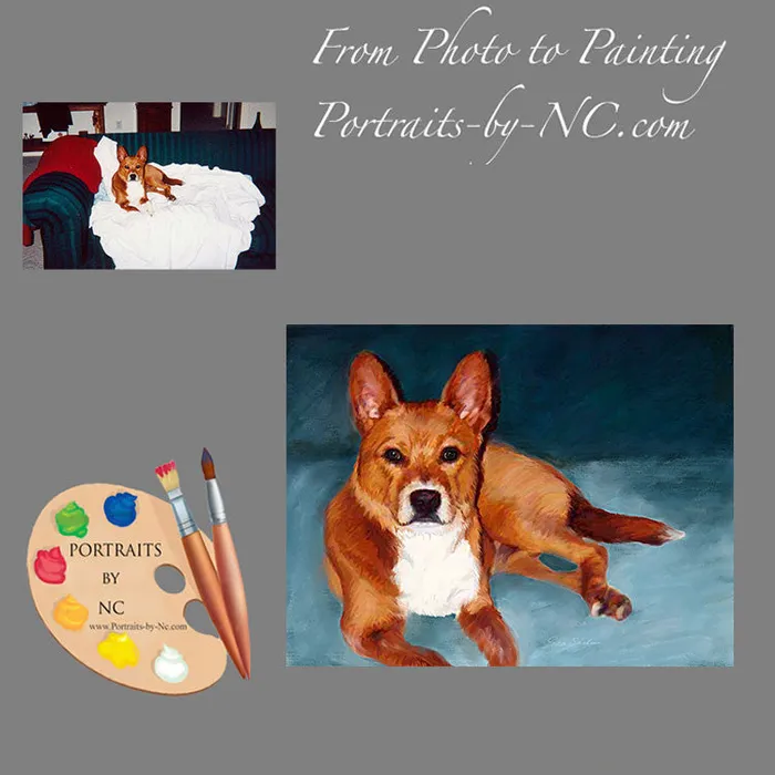 Portraits by NC Basenji Dog Oil Portrait Earrings