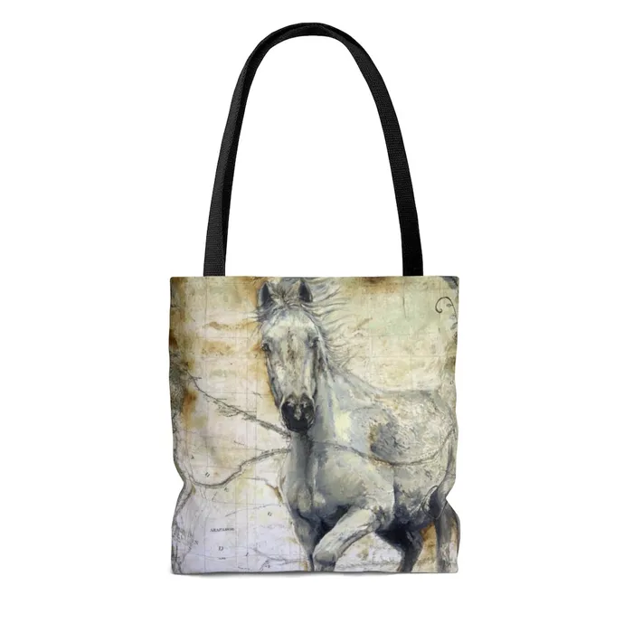 Portraits by NC Tote Bag Whispers Across the Steppe Equine Design Earrings