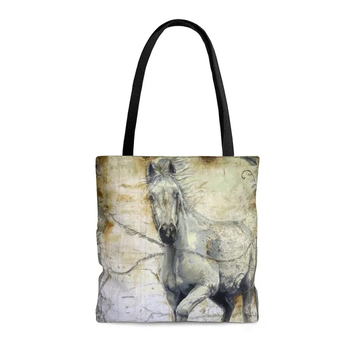 Portraits by NC Tote Bag Whispers Across the Steppe Equine Design Earrings