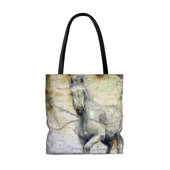 Portraits by NC Tote Bag Whispers Across the Steppe Equine Design Earrings