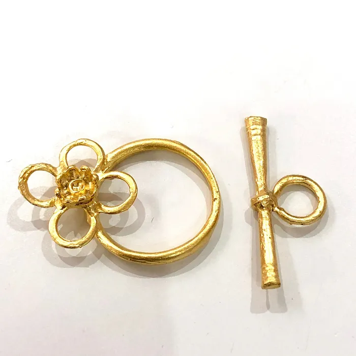 PreStyled Sets Peppy Beads 24Kt Matte Gold Plated Brass Toggle Clasp